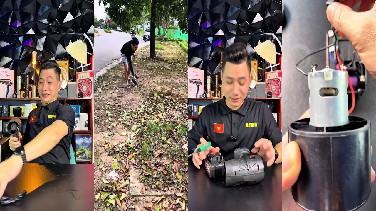 REVIEW MÁY THỔI BỤI BFJ THỔI LÁ QUÉT SÂN CỰC NHANH
