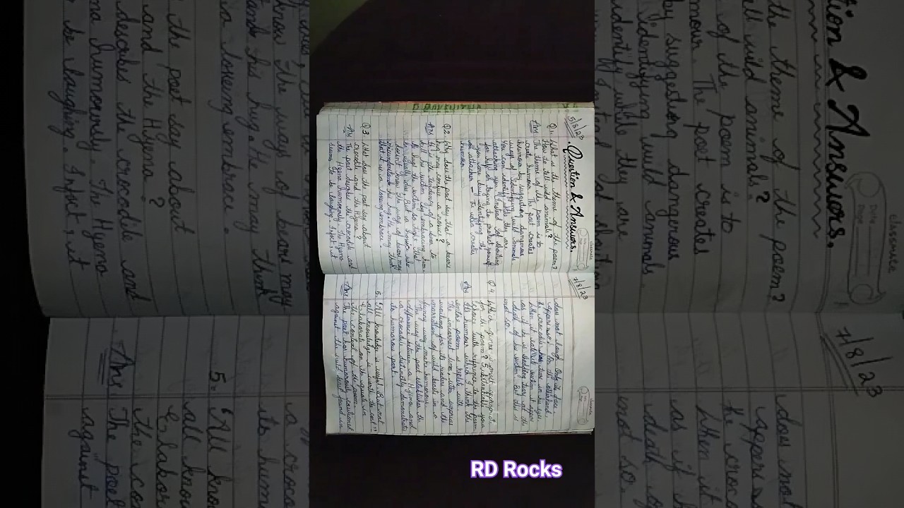 How to tell Wild Animals Question and answers & Mindmap.