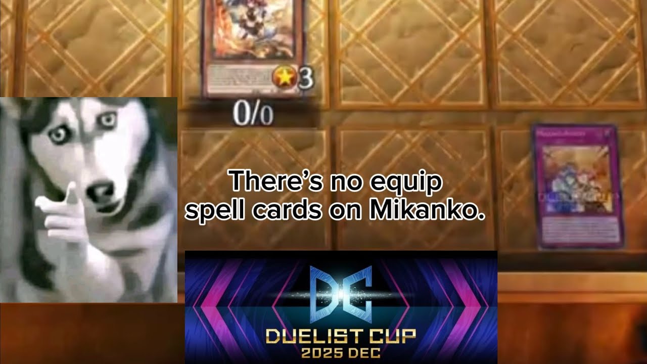 There’s no equip spell cards on Mikanko, bruh. Mikanko vs Dinomorphia #yugiohMD #yugiohduelistcup