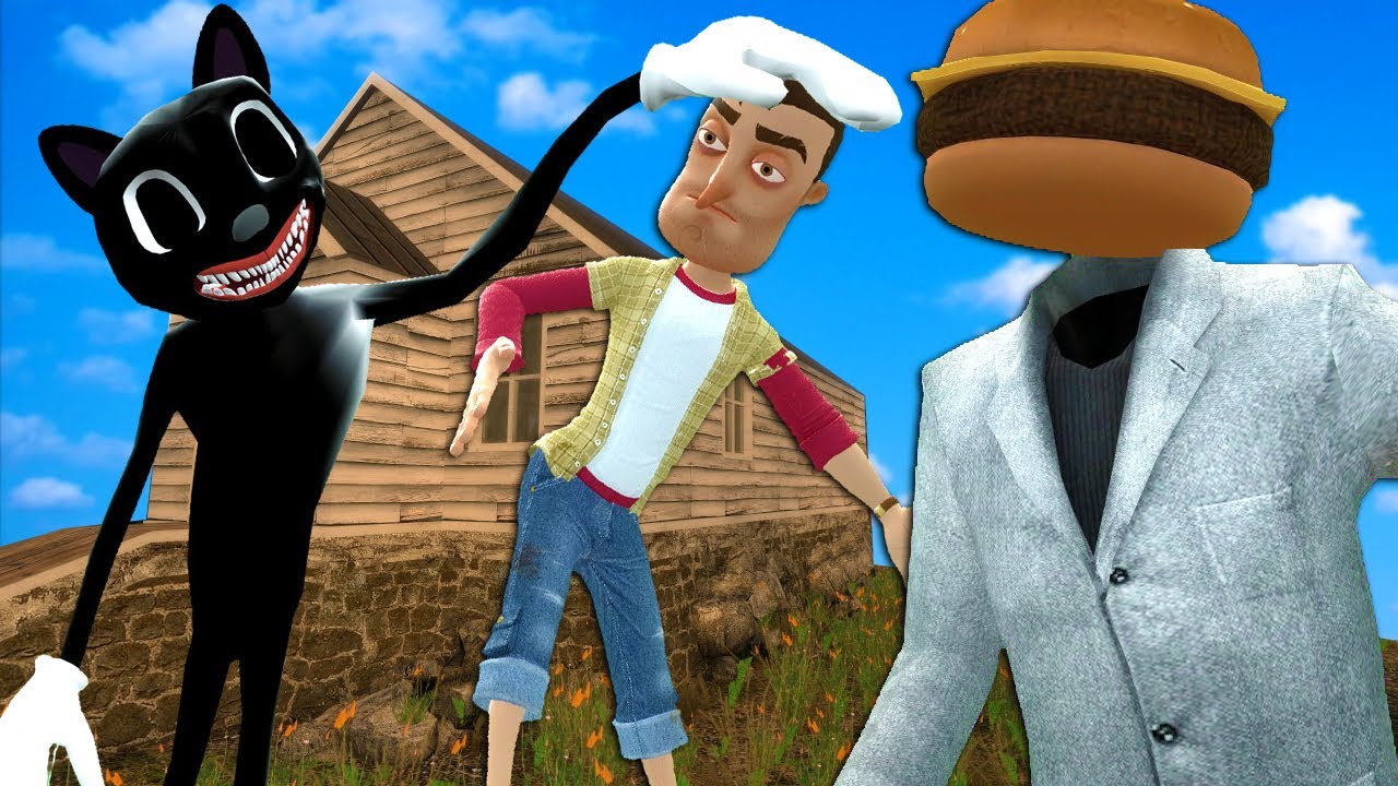 CARTOON CAT Destroyed Our House in Gmod! (Garry's Mod Multiplayer Roleplay)
