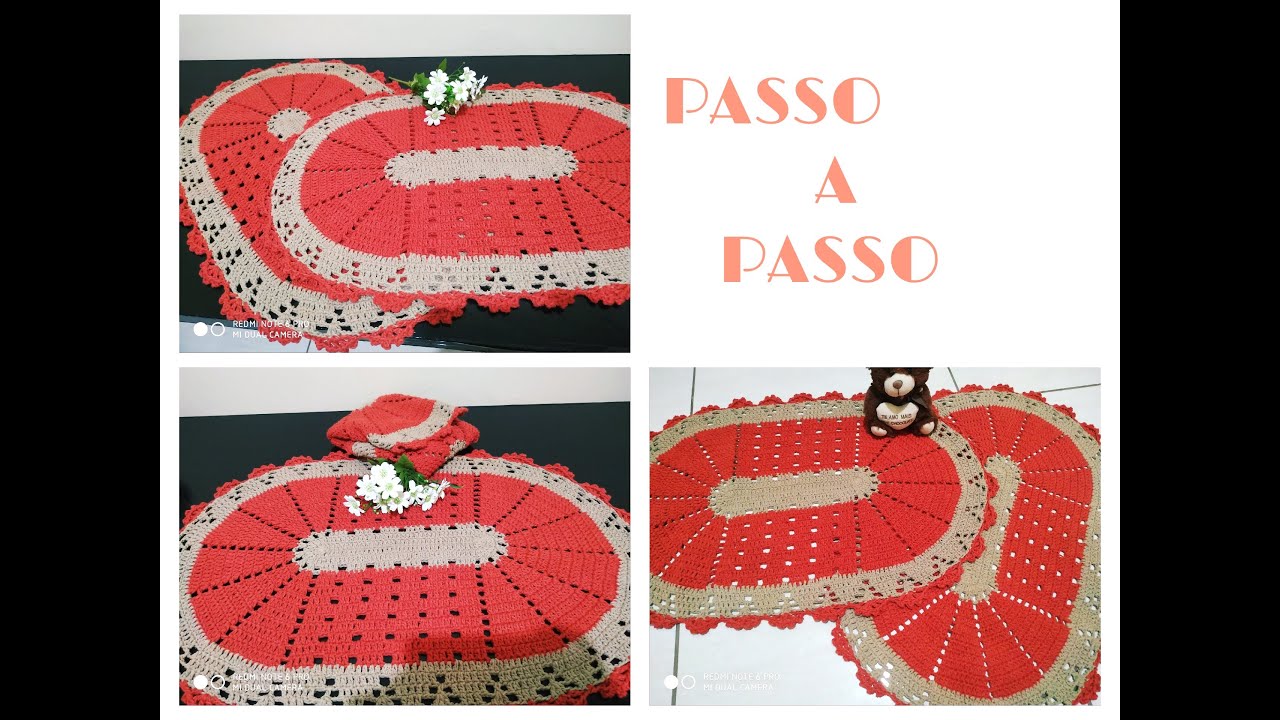 PASSO A PASSO/ #CROCHE/ TAPETE BIANCA/ Paula Marabezzi