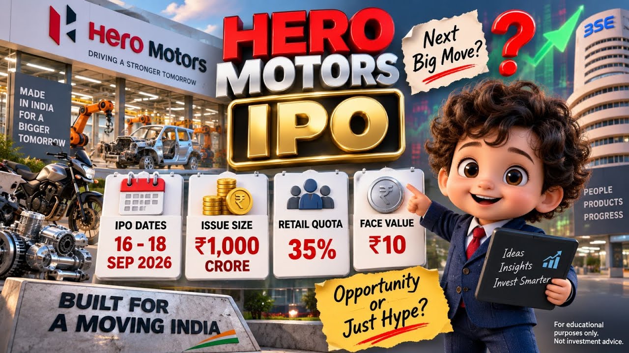 Hero Motors IPO 2026 🚨 ₹1,000 Cr IPO | Dates, Price, Retail Quota & Should You Apply? 🤩