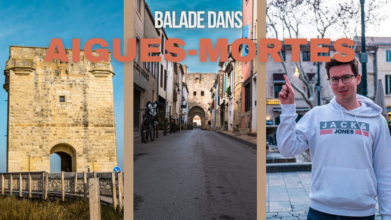 BALADE dans Aigues-Mortes, une ville fortifiée et un lieu à voir absolument dans la PETITE CAMARGUE.