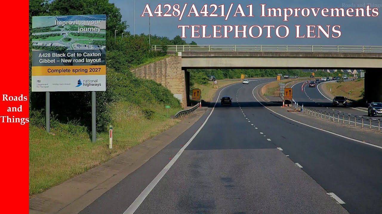 A421 A428 Black Cat to Caxton Gibbet Improvement - TELEPHOTO lens