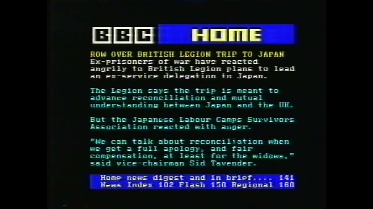 BBC Two Continuity - Early Hours Of Sunday 1st February 1998 & Ceefax - 2 of 3