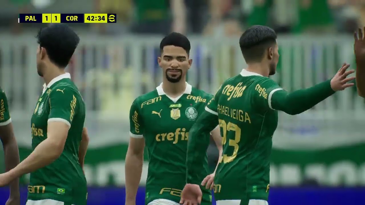 eFootball 2025 ( PS4 ) - Palmeiras x Corinthians -  Campeonato Paulista - Simulaçāo