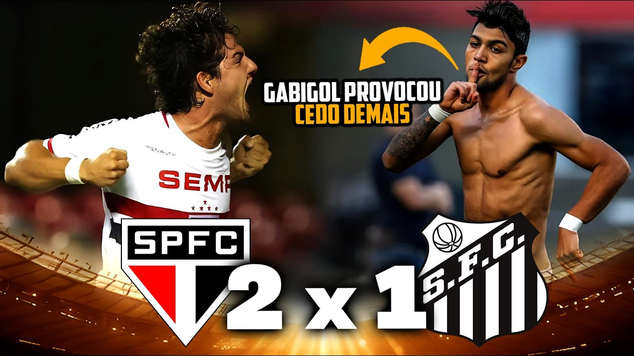 GABIGOL PROVOCOU O SÃO PAULO E SE DEU MAL NO FINAL