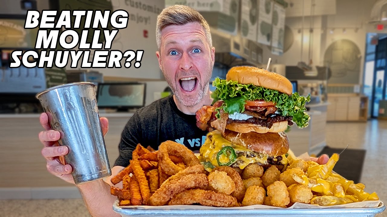 THEY ADD MORE SIDES WHEN SOMEONE WINS! M2O's TRIPLE CHEESEBURGER CHALLENGE!
