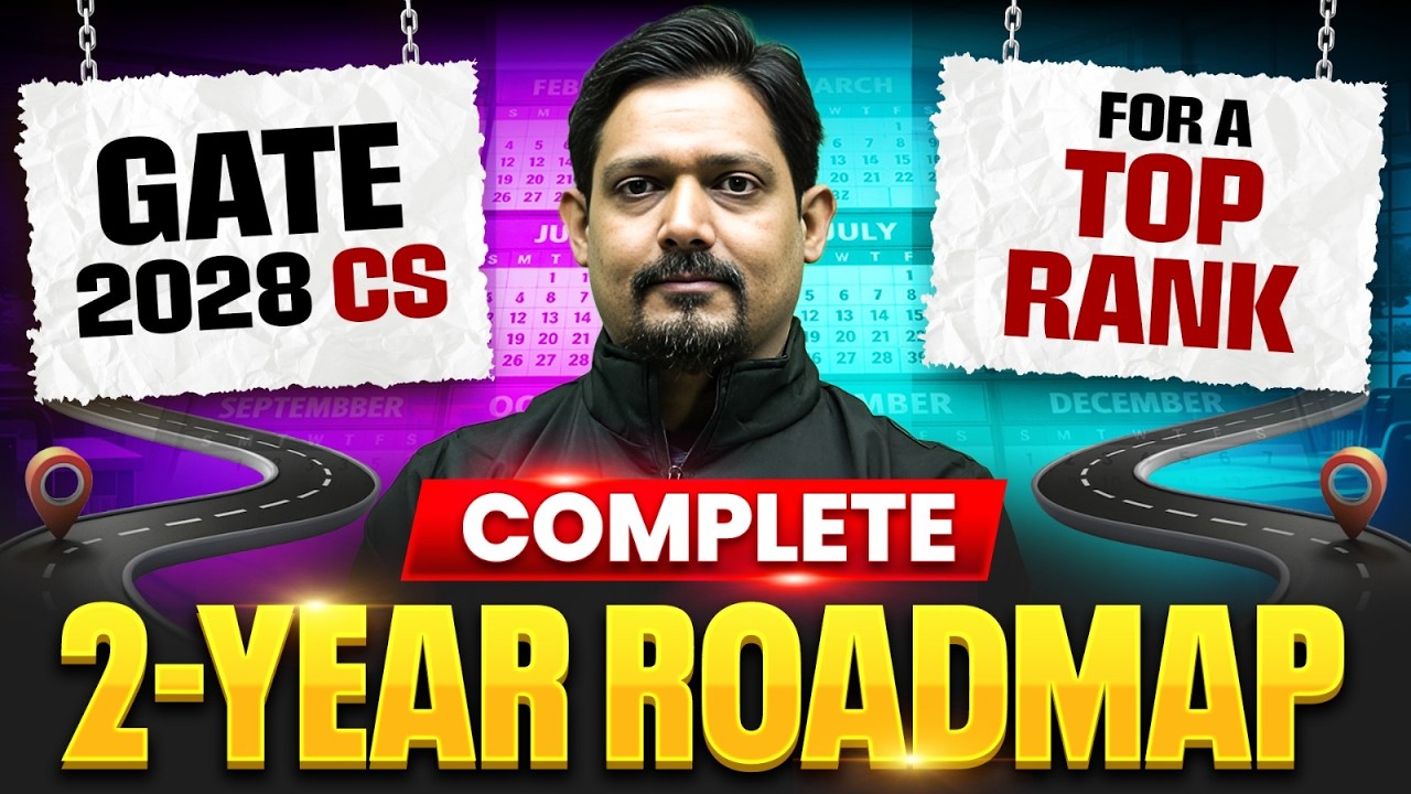 GATE 2028 CS Complete 2 Year Roadmap | Strategy for Top Rank 🚀