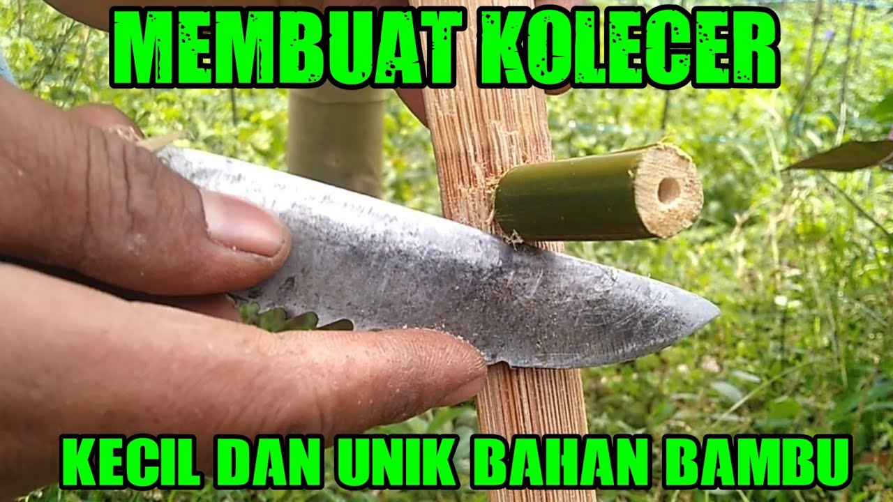 MEMBUAT KOLECER BAMBOO KECIL MUNGIL DAN UNIK || bamboo craft