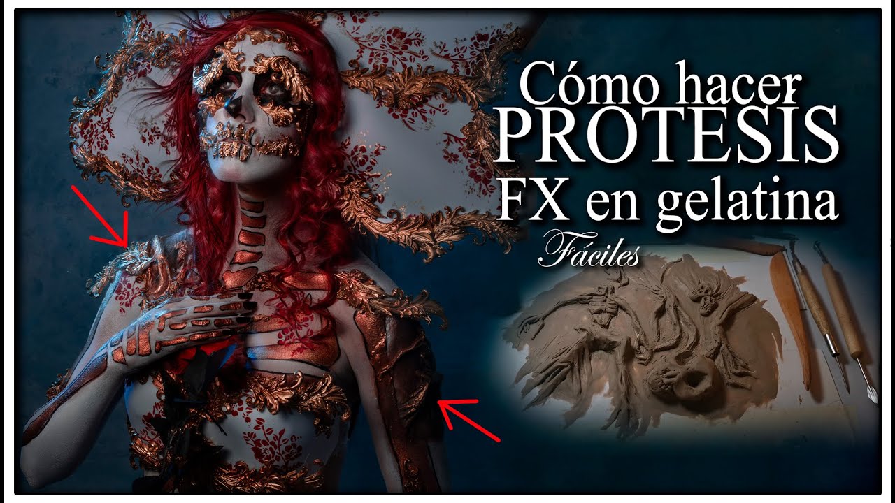 Cómo hacer prótesis en gelatina casera👽/ fácil & económico FX 👽 Halloween #halloween2023