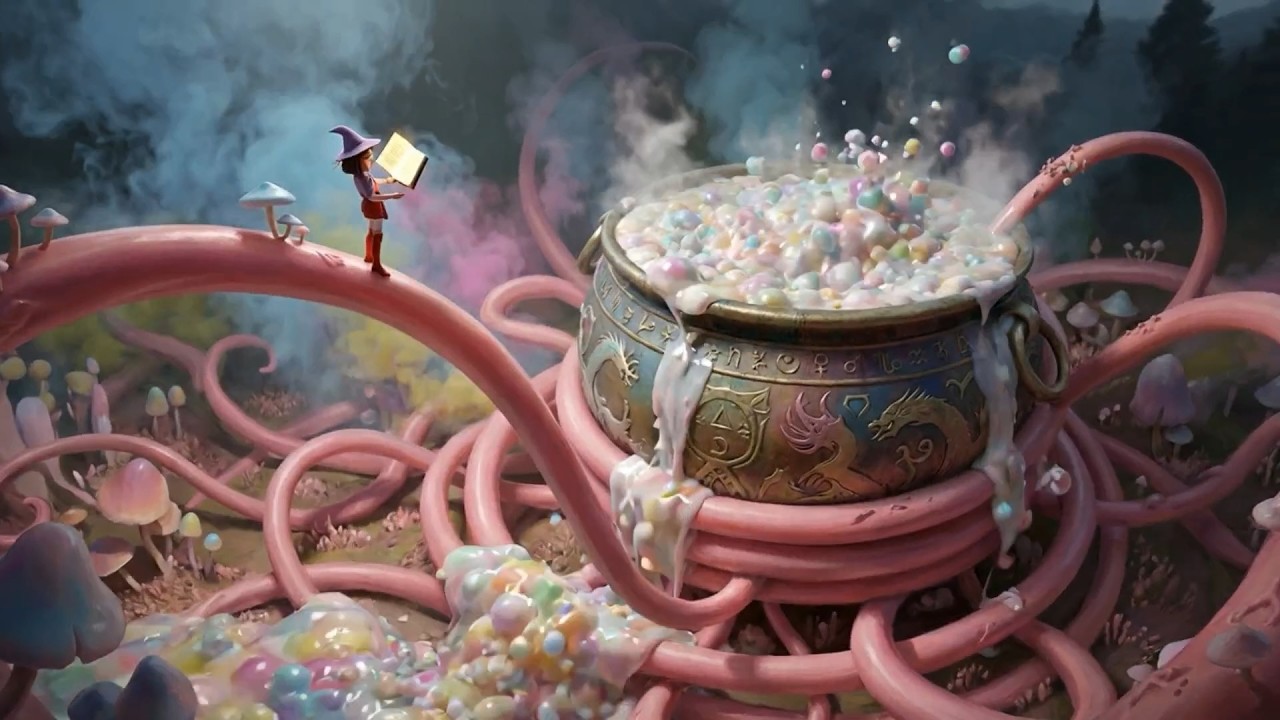 Marmara the bubblicious cauldron witch 4. Go-ahead AI art