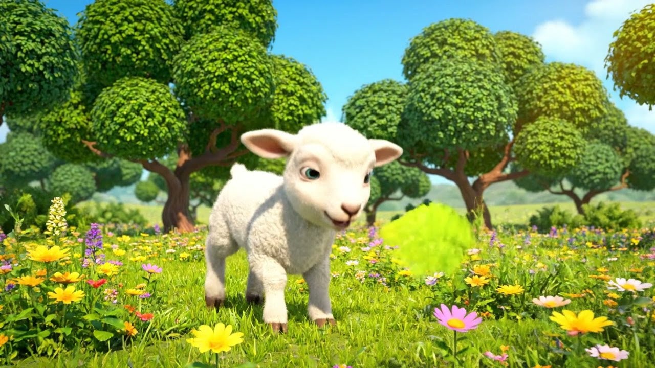 Baby Lamb Followed the Fluttering Leaf | Nursery Rhymes for Kids & Baby Songs