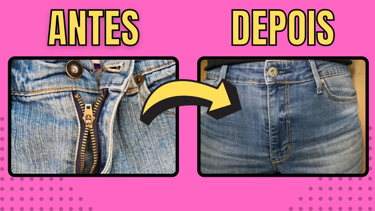 COMO TROCAR ZÍPER DE CALÇA JEANS em 18 minutos - passo a passo