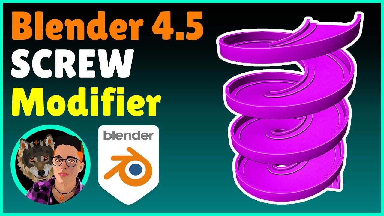 BLENDER 4.5 Screw Modifier (Tutorial ITA)