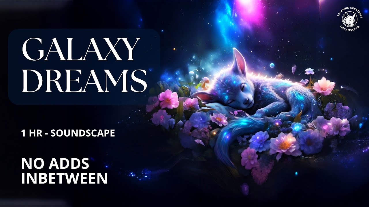 Galaxy Dreams 🌠 Deep Calm Soundscape for Relaxation & Sleep | 1 Hour Super Slow | Emotional Safety