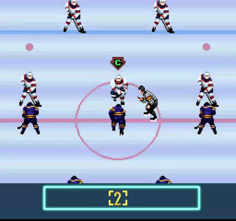 Pro Sport Hockey (SNES) Chicago vs  Pittsburgh