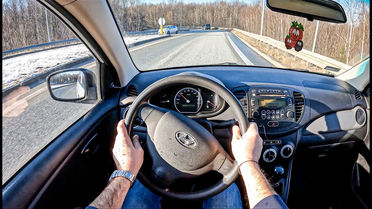 2008 Hyundai i10 [1.1 SOHC 66HP] | POV Test Drive #1046 Joe Black