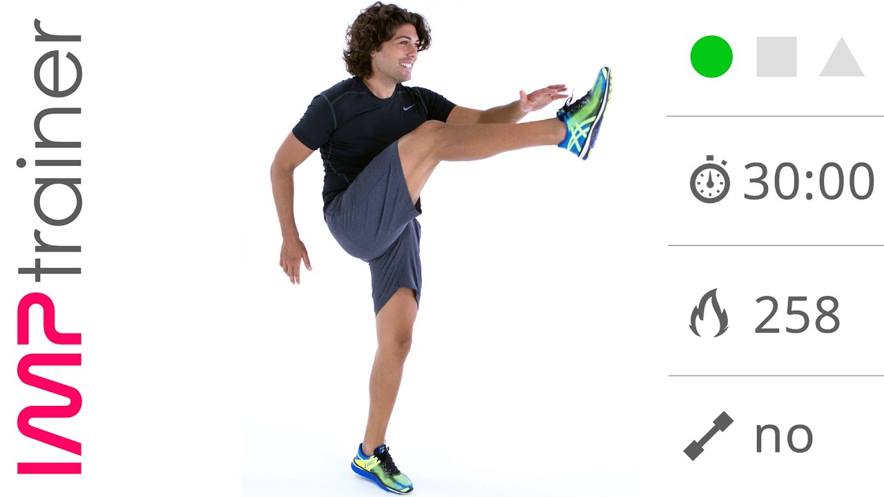 Allenamento Cardio Brucia Grassi di Facile Esecuzione (Gambe, Glutei e Addome)
