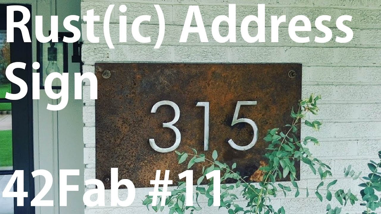 Rust(ic) Address Sign - 42Fab #11