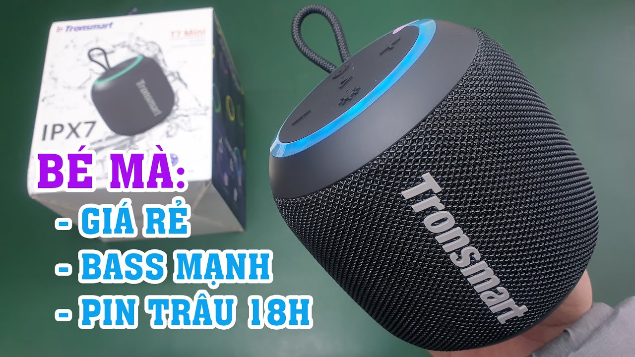Chỉ 100K+ m&agrave; loa Bluetooth Tronsmart T7 mini l&agrave;m được những điều n&agrave;y thật đ&aacute;ng nể | Phạm Tuấn Anh
