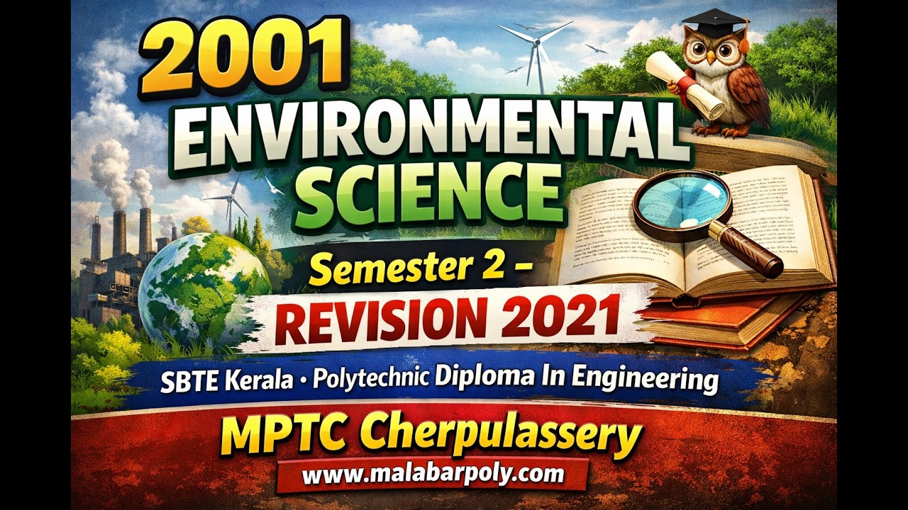 S2 l 2001 l ENVIRONMENTAL SCIENCE l MODULE 1 & 2 #polytechnic #diplomaexam #april2026 #sbte #kerala
