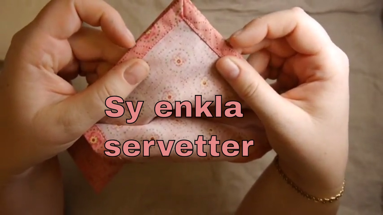Enkla och snygga tygservetter
