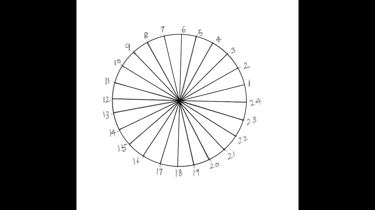 2.9-Dividing a Circle into 24 Equal Parts