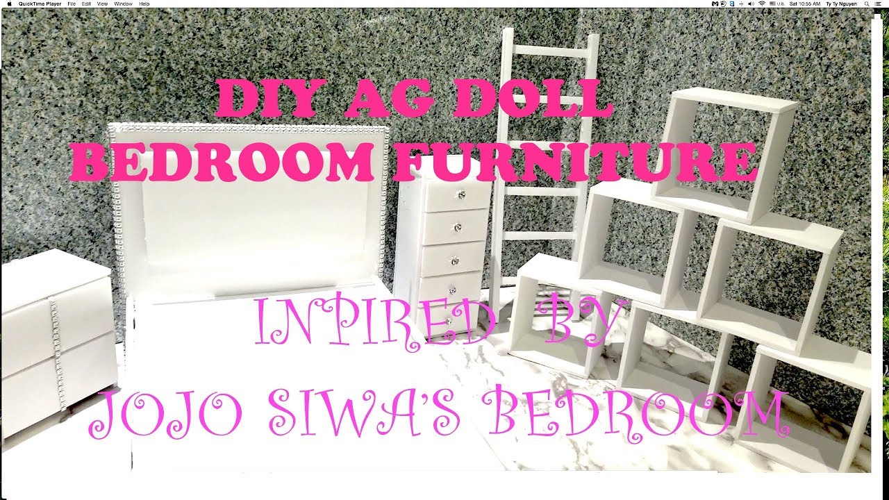 JoJo Siwa~ DIY Bedroom Furnitures for American Girl Doll/ Inspired by JoJo Siwa's New Room Tour