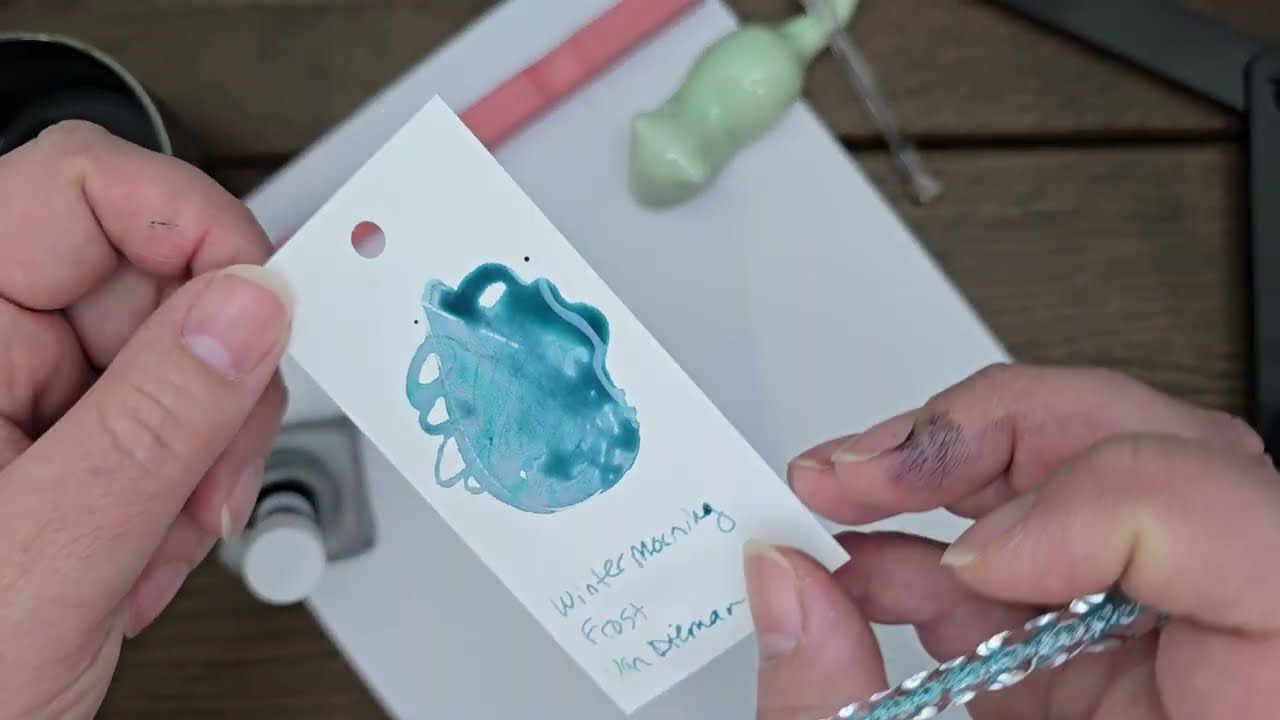 Morning Frost Ink Review Van Dieman's Winter Morning Frost Fountain Pen Ink