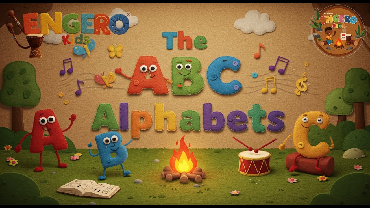 ABC Alphabet Song – Learn Letters with Engero Kids | ABC Sounds & Words for Kids