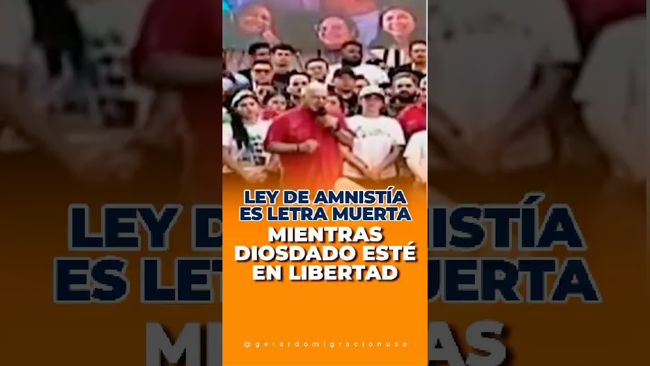 Ley de amnist&iacute;a es letra muerta mientras Diosdado siga en libertad #venezuela #diosdadocabello