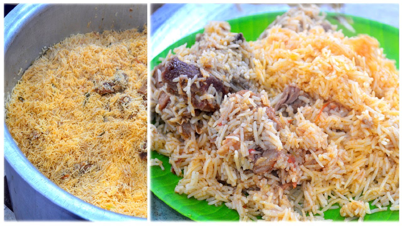 🍛 AMBUR BEEF BIRYANI at Ambur 💍: Kalyana Style Preparation! 🔥🤤 - STREET FOOD AND INDIA!!!