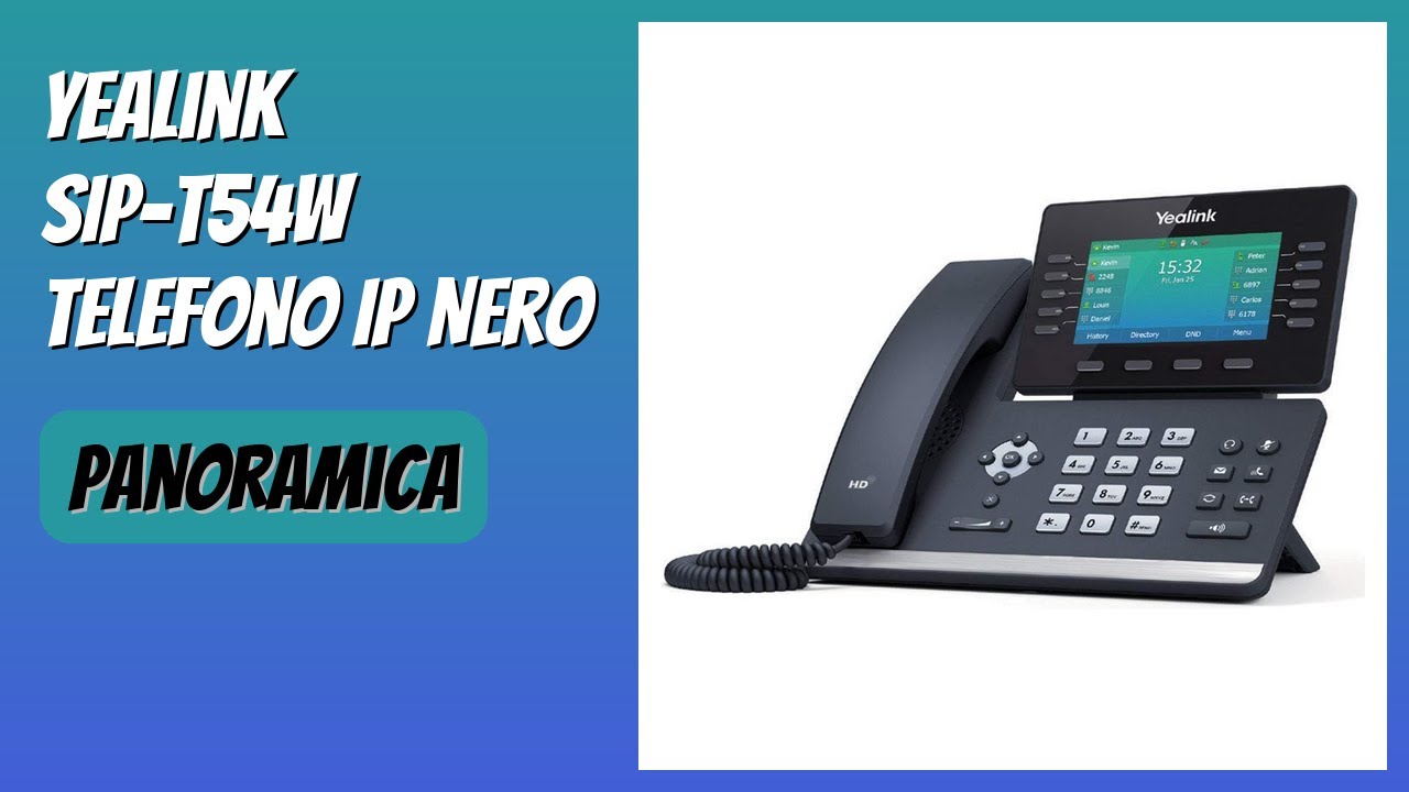 RECENSIONE (2026) : Yealink SIP-T54W Telefono IP Nero. DETTAGLI