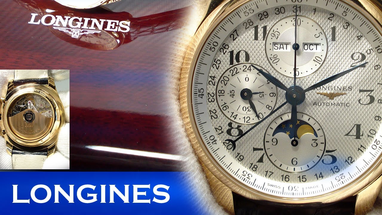 A CLOSER LOOK AT LONGINES MASTER COLLECTION IN GOLD, MOONPHASE, L.2.673.8.78.3,  UNBOXING