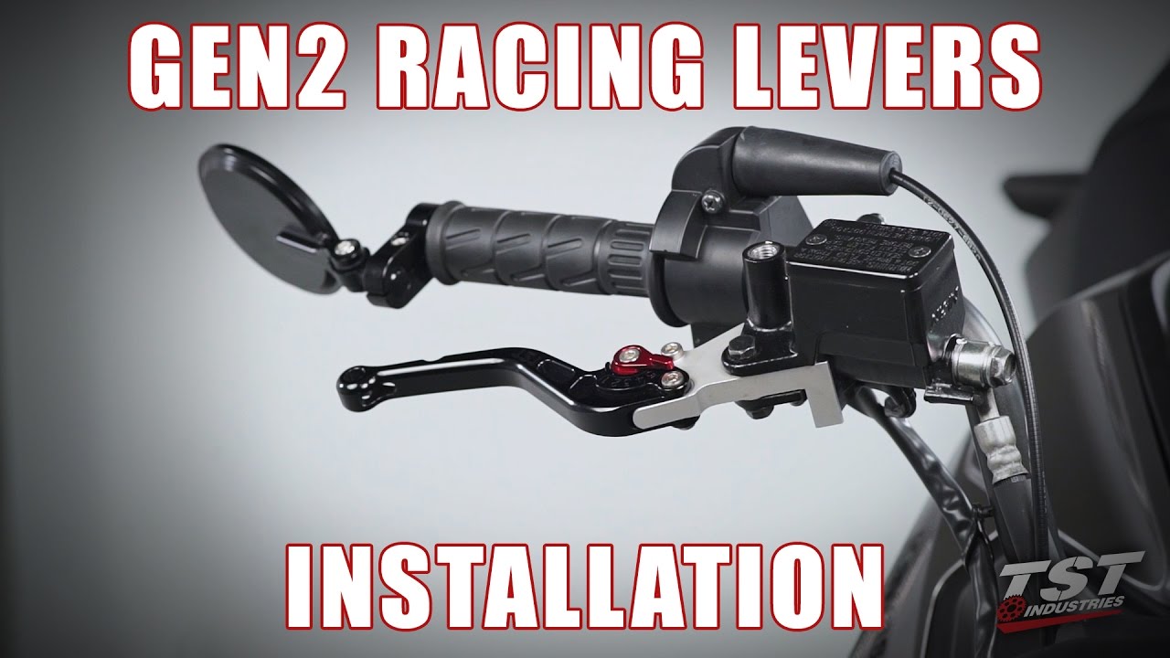 How to install Adjustable Shorty Racing Levers on Kawasaki Z125 by TST Industries