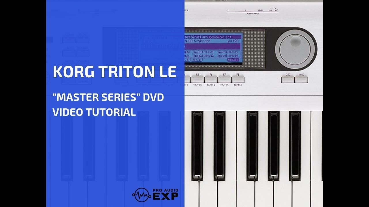Видеоурок по использованию DVD-диска Korg Triton Le (TR-61) 