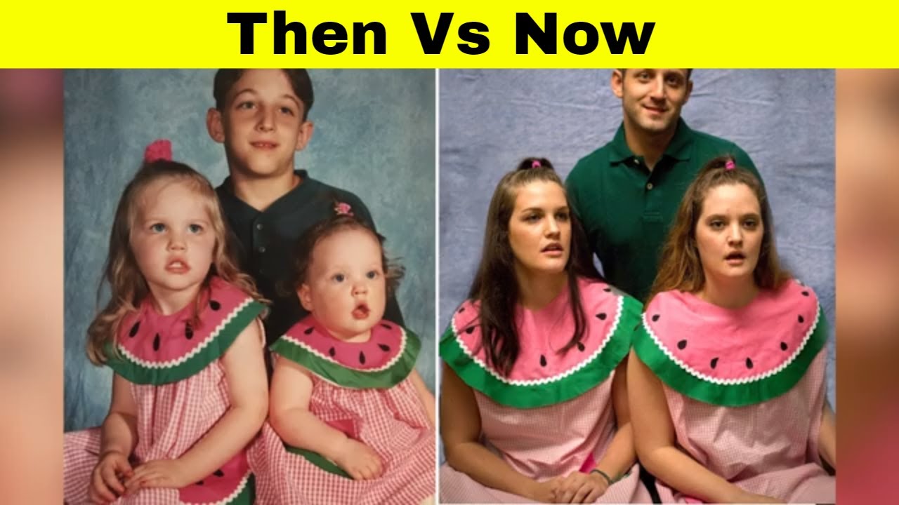 Families Who Hilariously Recreated Their Old Family Photos