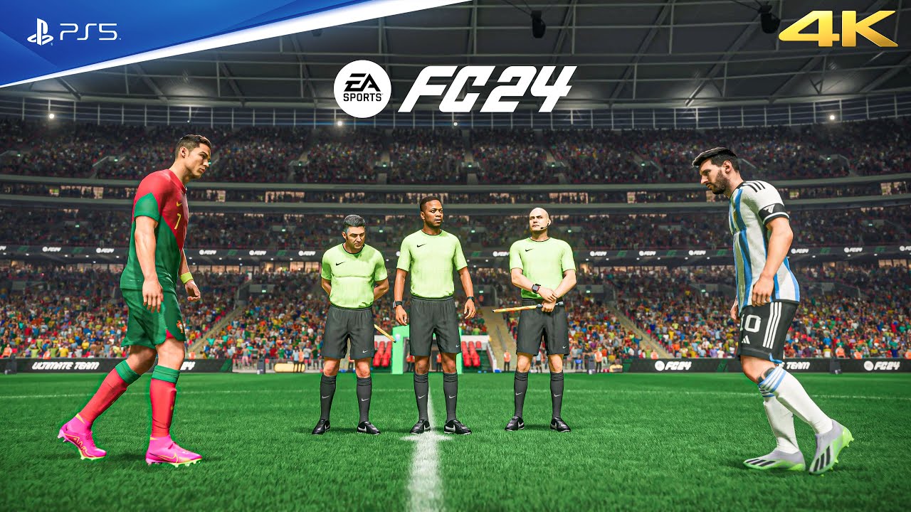 FIFA 24 - Argentina vs Portugal Ft. Messi, vs Ronaldo, World Cup 2026 | PS5™ [4K60]