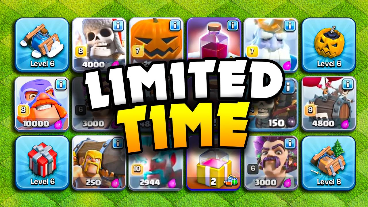 History of Limited Time Troops & Traps in Clash of Clans!