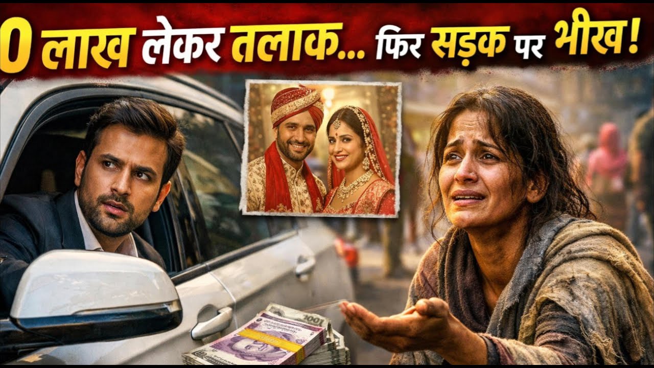 50 लाख लेकर तलाक 💔💸… फिर सड़क पर भीख 😢🙏 | दिल हिला देने वाली सच्ची कहानी 😱