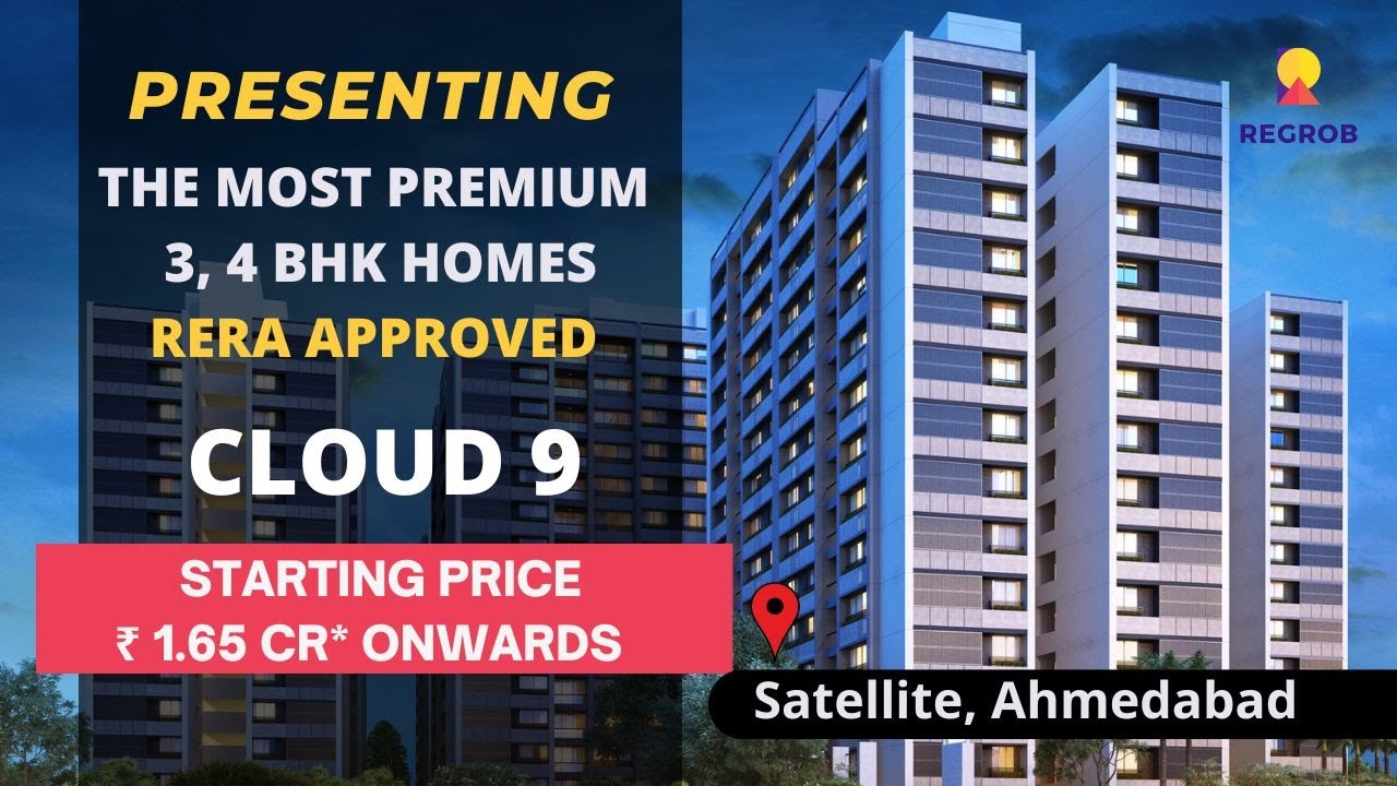 Cloud 9 |☎+91-8377002514 | Premium 3, 4 BHK Flats For Sale in Satellite, Ahmedabad #luxuryhomes