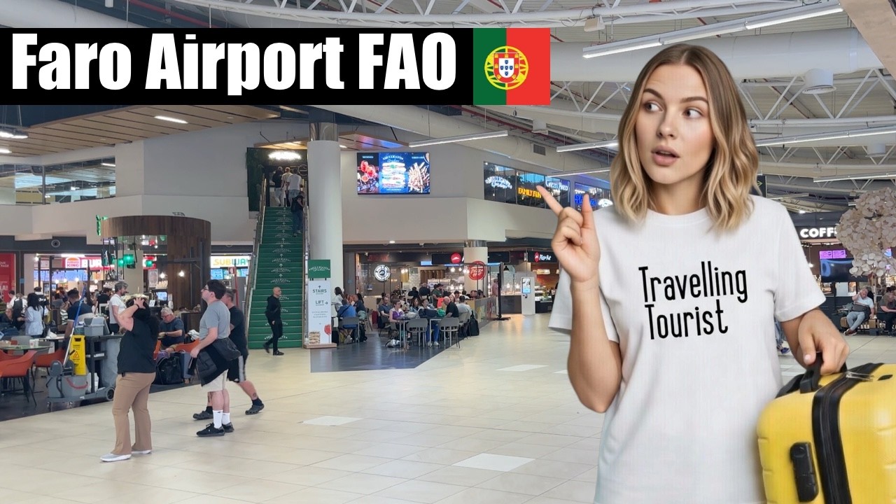 FARO AIRPORT after security | FAO Portugal - Water, Wifi, Shops, Food 🇵🇹