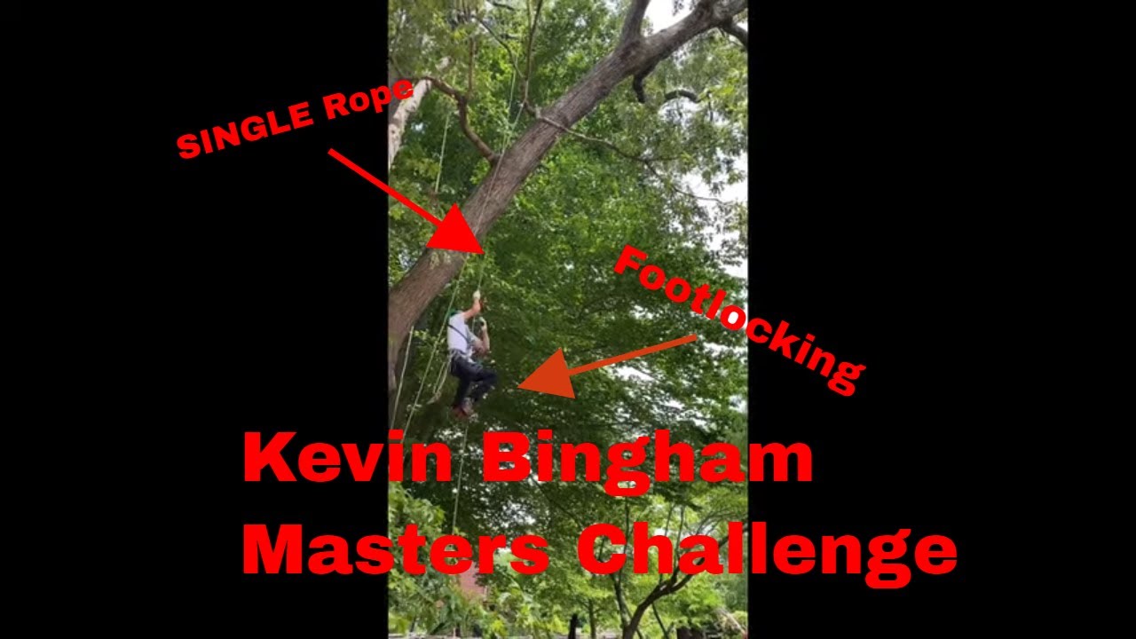 Kevin Bingham Climbing with the Rope Runner Pro at Williamsburg 2021 Masters Challenge