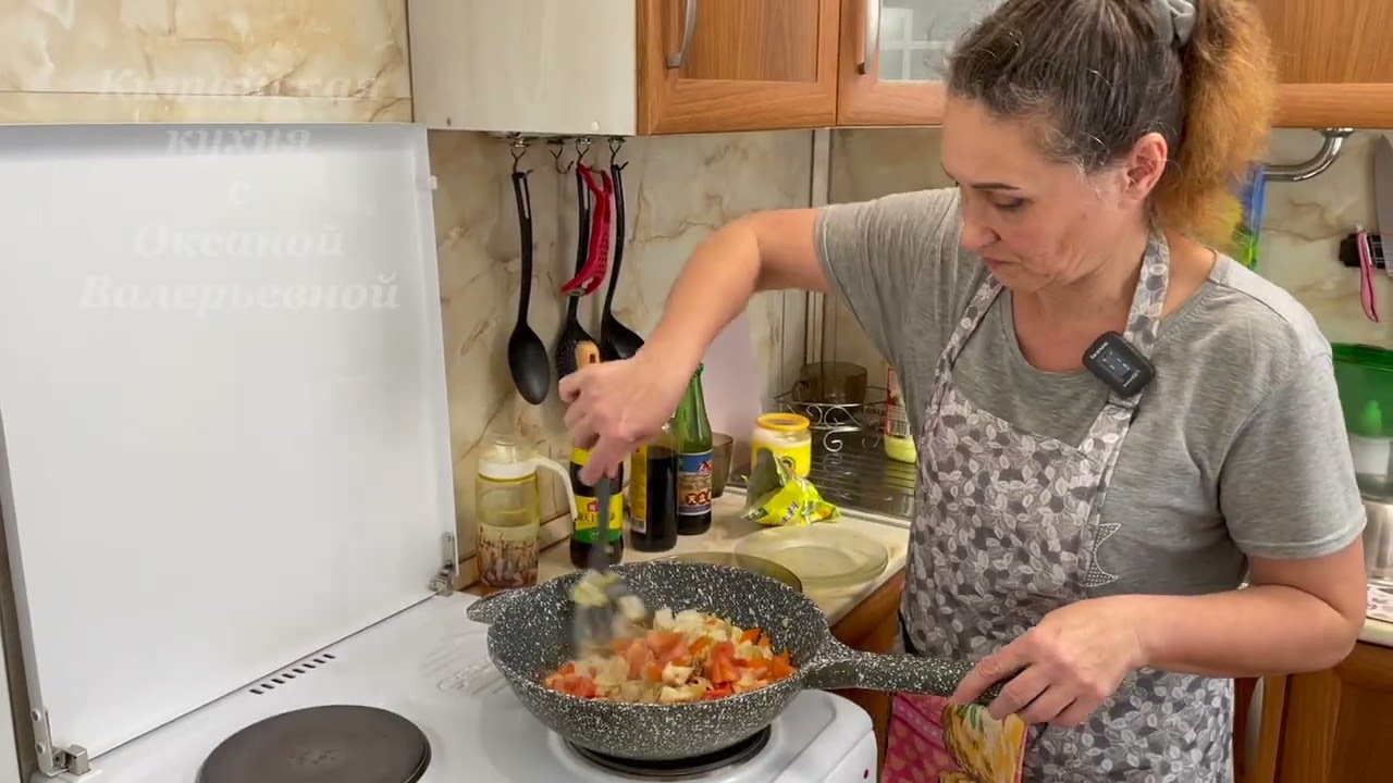 Овощи с яйцом по китайски. Китайская кухня с Оксаной Валерьевной. 
