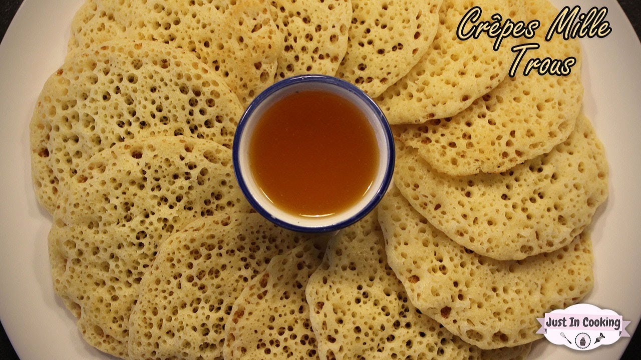 Recette des Cr&ecirc;pes Mille Trous ou Baghrir