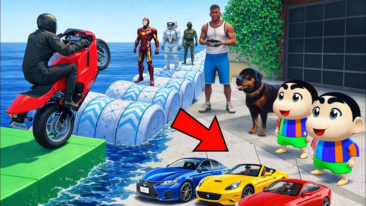 FRANKLIN UPGRADE SUIT AND FIGHTING SCHINCHAN & HULK GTA5 