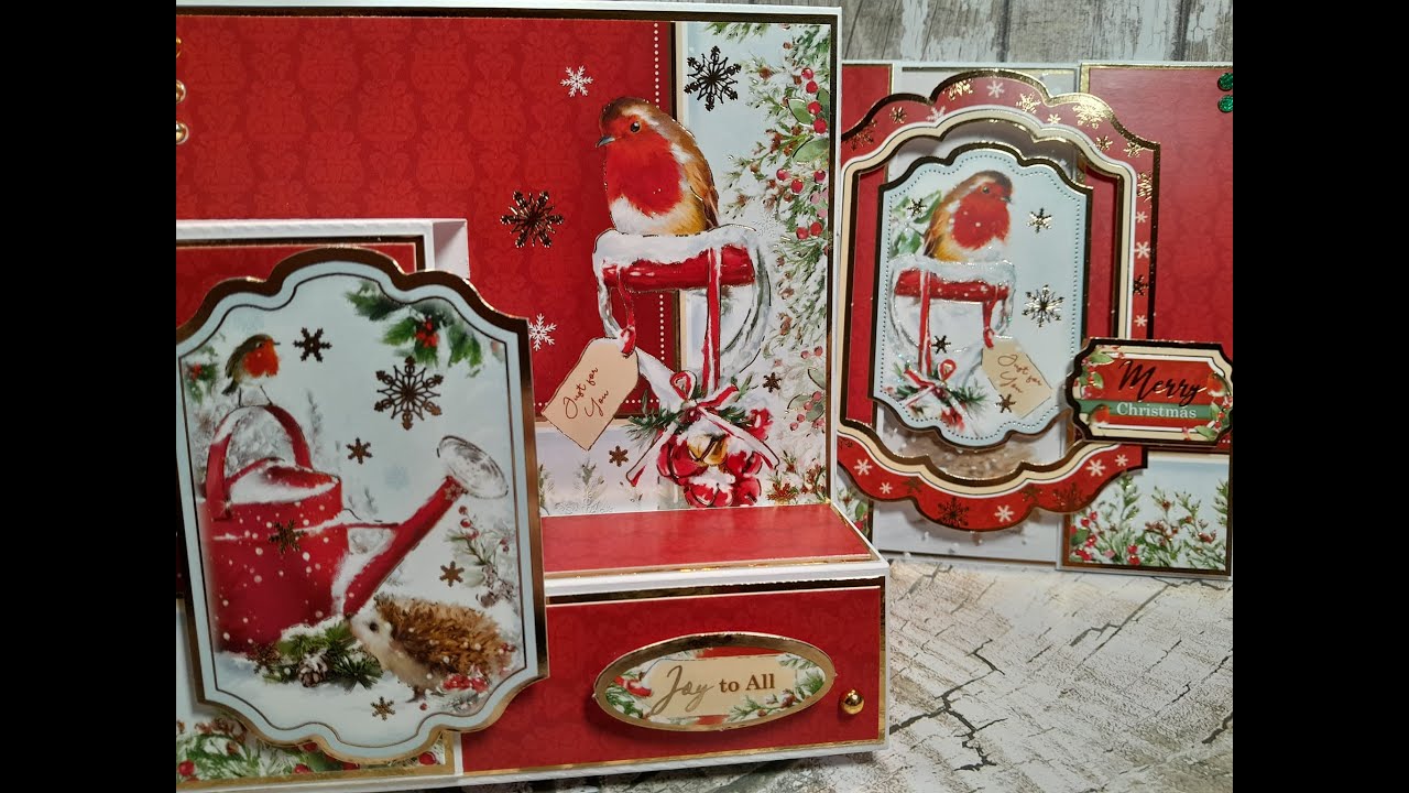 Crafting with Hunkydory Winter Wildlife Deluxe craft pad - Winter Garden (goody bag) cards