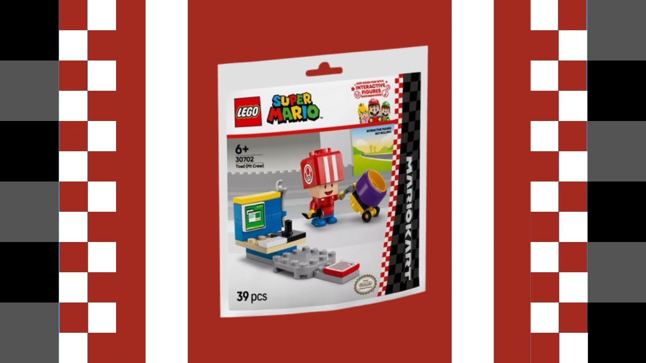 Lego Mario Kart: Toad (Pit Crew) (72034) - Build & Review