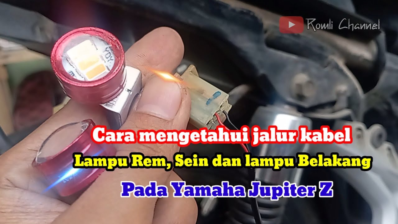 Cara mengetahui jalur kabel lampu Rem, Sein, dan Lampu belakang pada motor Yamaha Jupiter Z